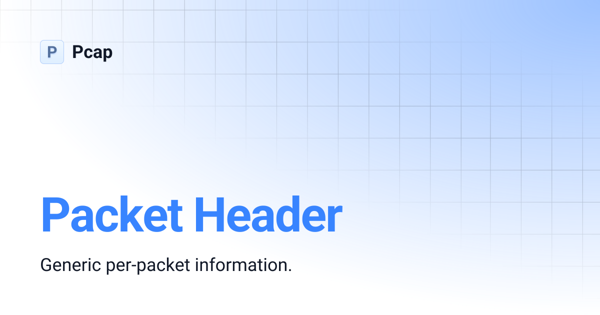 Packet Header | Pcap